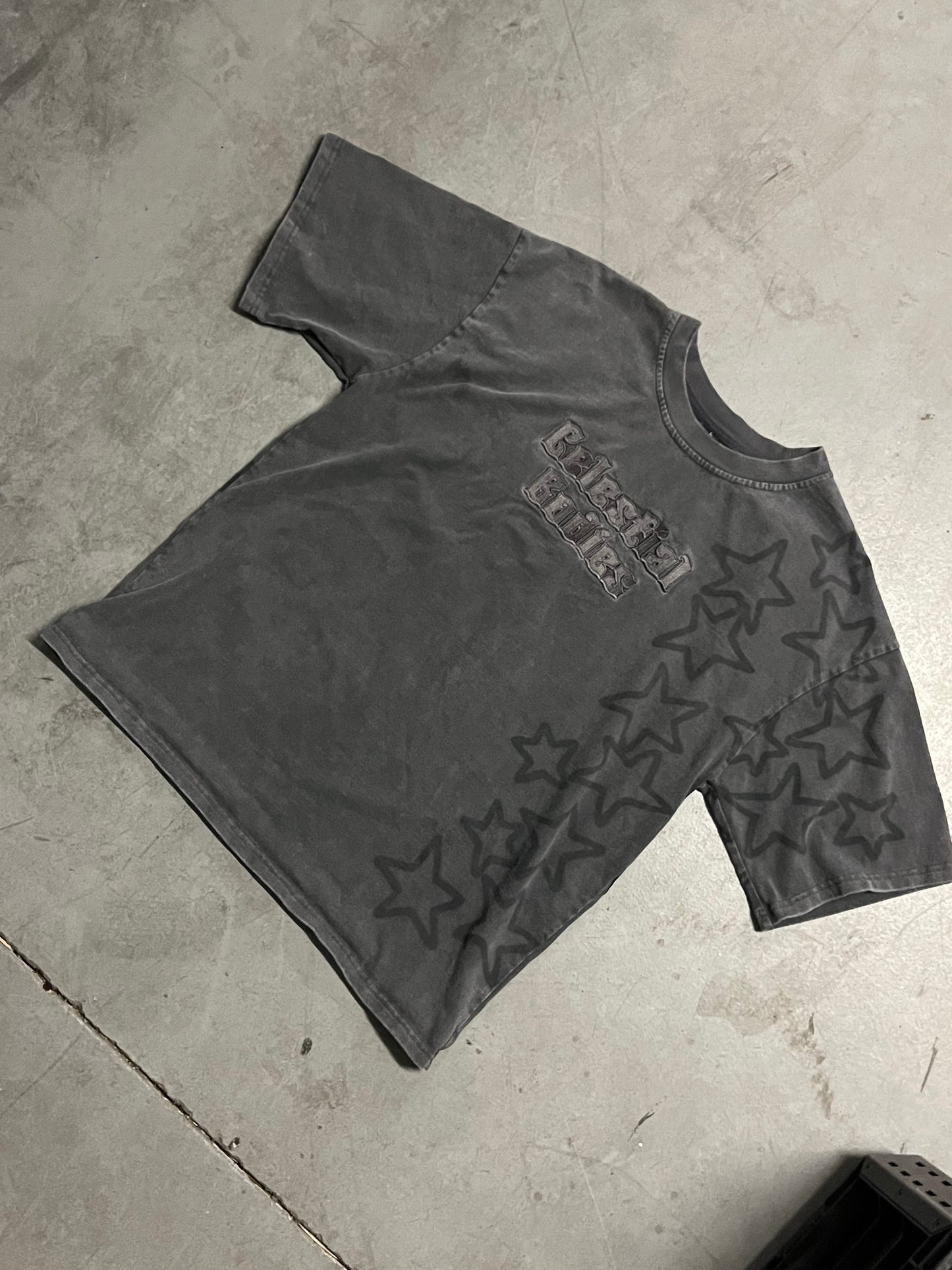 "Cosmic Drift" Acid-Washed Heavyweight Tee