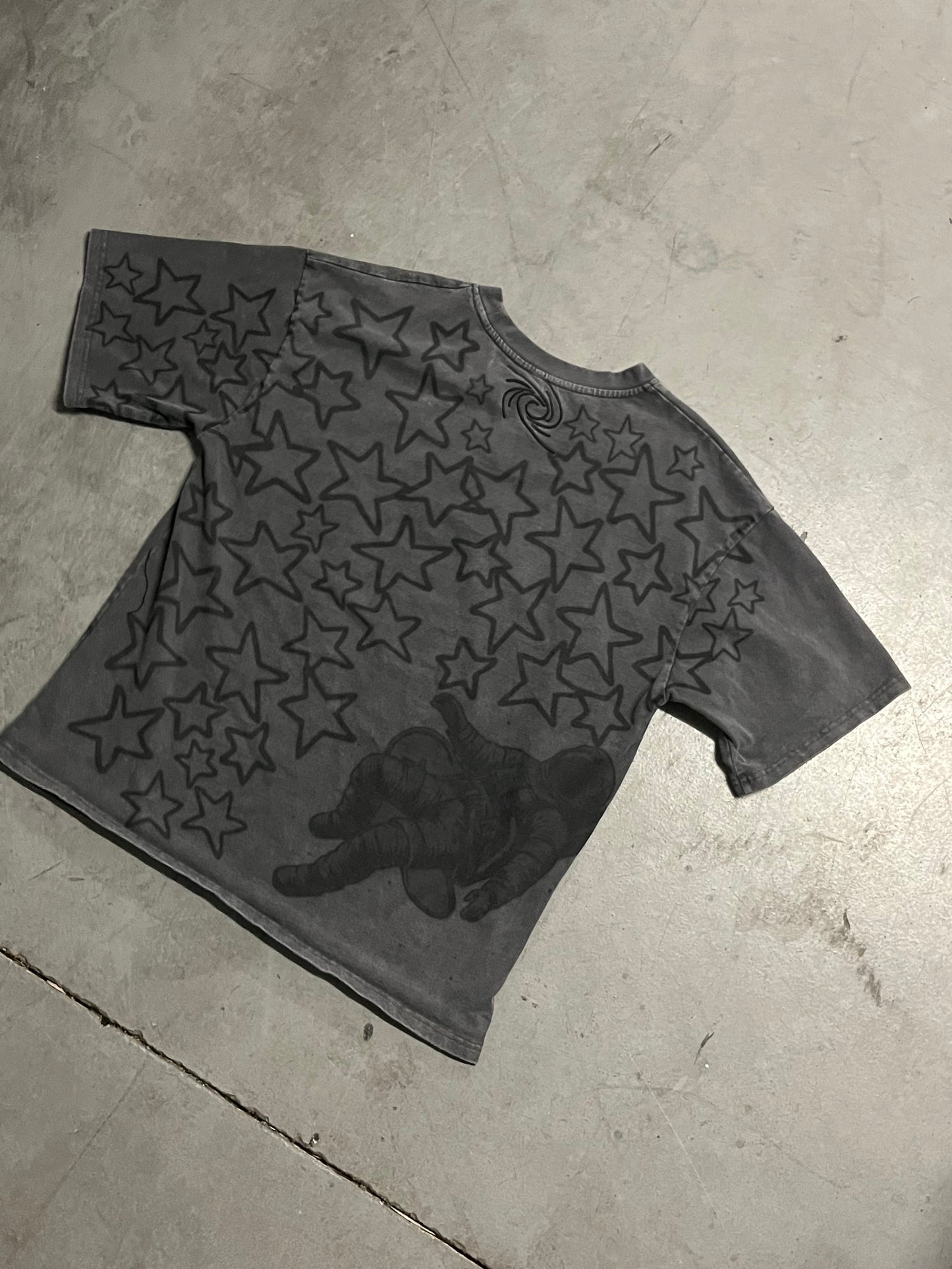 "Cosmic Drift" Acid-Washed Heavyweight Tee